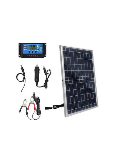 Pazly 10w Taşınabilir Güneş Paneli Seti - Kamp Seyahat Acil Durum Şarj Kontrollü Çift Usb