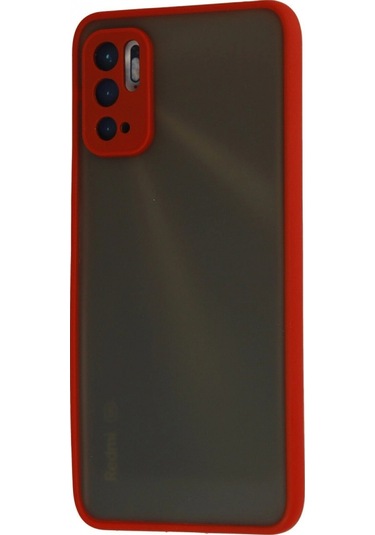 Xiaomi Redmi Note 10 5g Kılıf Montreal Silikon Kapak - Kırmızı
