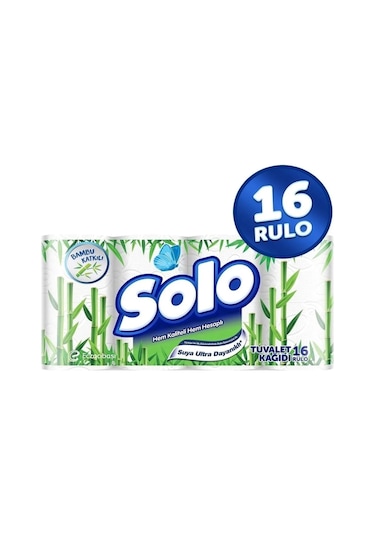 Solo Bambu Katkılı Tuvalet Kağıdı 16 Rulo