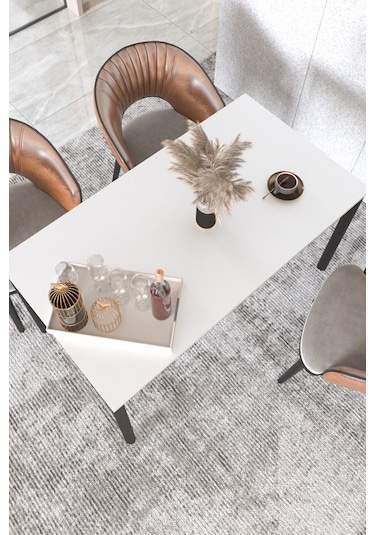 Elegance Yemek Masası Beyaz 120x70
