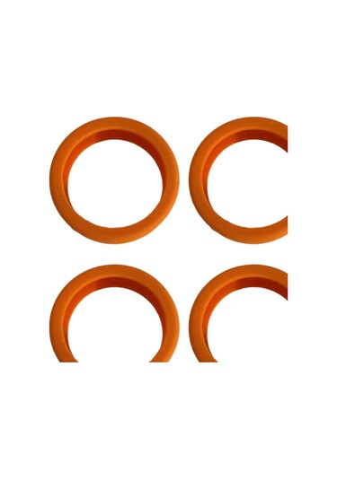 Homyl 8 Adet Bagaj Tekerlekleri Kapakları 2.09 '' Çap Turuncu Turuncu