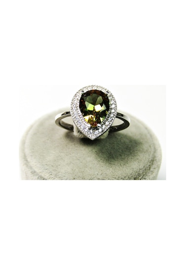 Gümüş Zultanit Damla Taşlı Kadın Yüzük