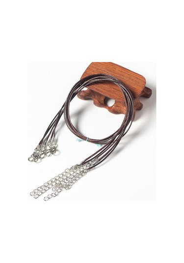 100 Adet Kristal Kolye Kolye Halat Takı Kordon Kahverengi Çok Renkli