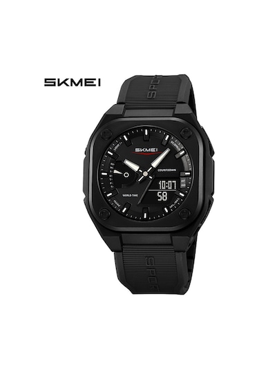 Skmei 612662 Spor Çok Fonksiyonlu Elektronik Saat Siyah