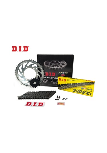 Zincir Dişli Seti Ducatı Monster 797 Cc 2017-2020 / Ducatı / Monster / 797cc / Zincir: Dıd-520vx3 Çelik -104 / Ön Dişli: Sunstar 15t / Arka Dişli: Jt 46t / 2017-2018-2019-2020