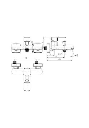 Qua Clara Plus Colours Banyo Bataryası Siyah-Rose Gold Rose Gold - Siyah