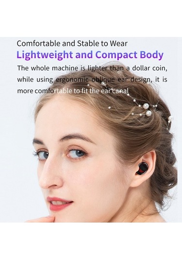 Novahub Bluetooth 5.1 M10a Akıllı Dokunmatik Kulaklık, Led Ekran, Siyah, 10m Menzil, 4-5h Çalışma Süresi