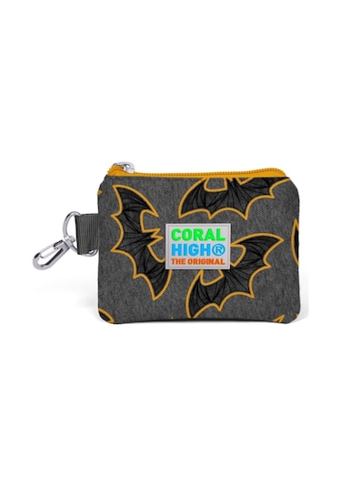 Coral High Yarasa Desenli Bozuk Para Çantası - Erkek Çocuk Gri