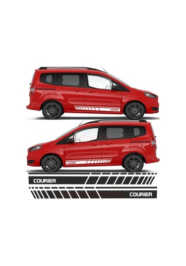 Ford Courier Yan Şerit Oto Sticker