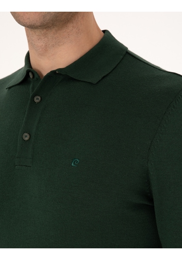 Pierre Cardin Erkek Koyu Yeşil Kazak /triko 50314189-vr079 Koyu Yeşil