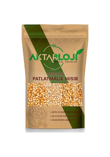 500 Gr Patlak Mısır Popcorn - Cin Mısır 1. Kalite