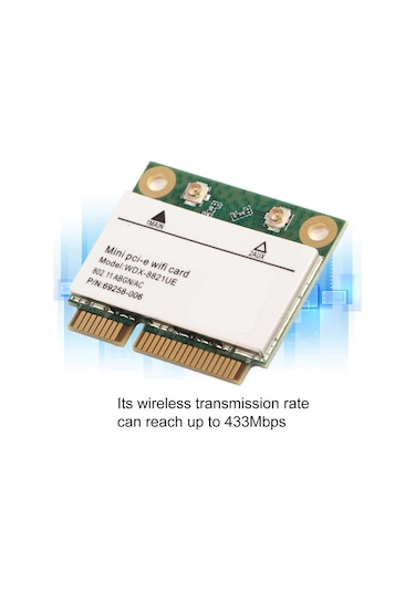 Fosenze Atheros Wdx-8821u Pcı-e Wifi Kartı, 2.4g/5ghz Çift Bant, 433mbps, Windows 7/10 Uyumlu, Masaüstü/dizüstü Bilgisayar İçin