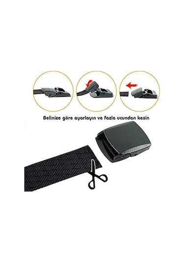 Evolite Outdoor Stretch Kemer 4 Cm Siyah
