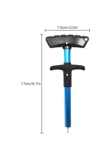 Lemestar Alüminyum Malzeme Balık İğnesi Çıkarıcı, Ergonomik Plastik Kollu, Keskin Dişlerden Koruma, Hafif Ve Kompakt, Gümüş Renk