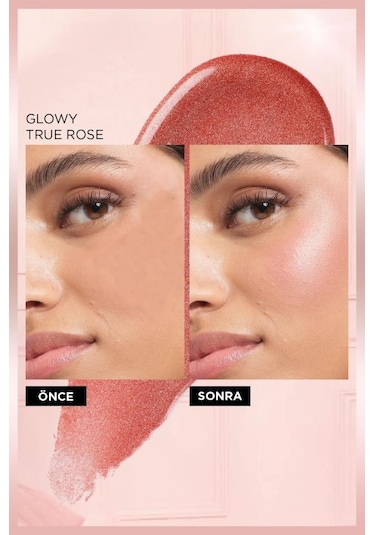 L'Oréal Paris Lumi Blush Likit Allık Glowy True Rose