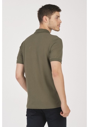 Classıc Pamuk Regular Comfort Erkek Polo Yaka Tişört Haki
