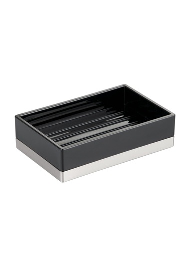 Sabunluk Modern Siyah Tasarım 12x8x3cm