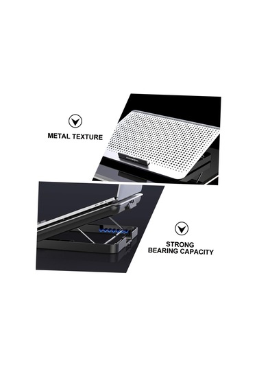 Profesyonel Dizüstü Bilgisayar Soğutucu Sağlam Dizüstü Bilgisayar Soğutma Braketi Metal Radyatör Dizüstü Bilgisayar Soğutma Pedi Basit Zarif Görünüm