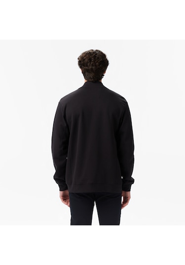 Nautica Erkek Siyah Classic Fit Fermuarlı Sweatshirt 026 K57221t Siyah