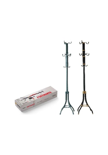 Safir Serisi - T.e.a.k. Portatif Portmanto Askı - Elbise Askısı Antrasit