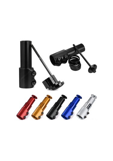 Jeemson Mountain Bike Fork Boyun Uzatıcı, Yükseklik Ayarlı, Konforlu Sürüş İçin Dayanıklı Bisiklet Aksesuarı Mavi Standart