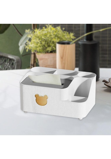 Suntek Gece Standı Ofis Dresser Beyaz L Için Doku Kutusu Tutucu