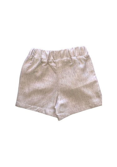 Çikoby Kız Bebek Çocuk Good Yazılı Şortlu Takım-13870 Krem