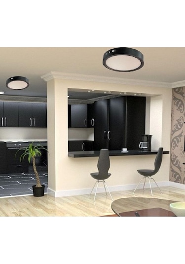 Cata 30w Siva Üstü Panel Led Yuvarlak Ct-5238 Beyaz Isik Siyah
