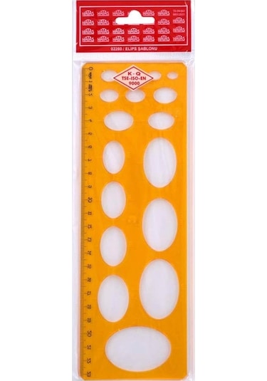 Hatas Elips Şablonu Kod: 02280 Çok Renkli
