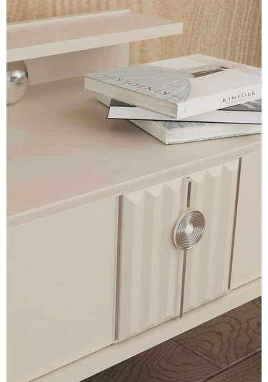 Modalife Vivaldi Tek Çekmeceli Komodin - Vizon