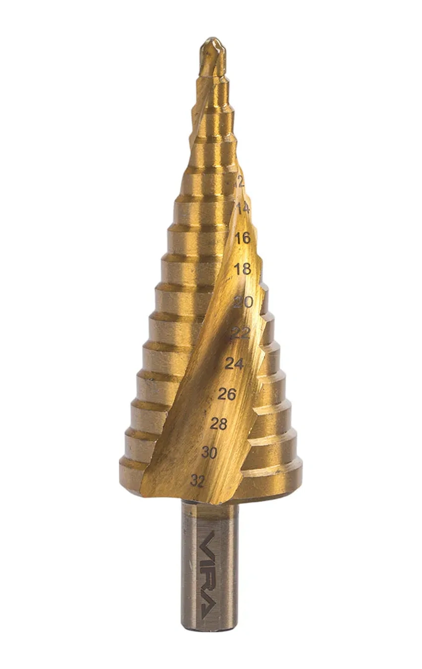 Vıra Metal İçin Tin Spiral Kademeli Matkap 4-32 Mm 273018352