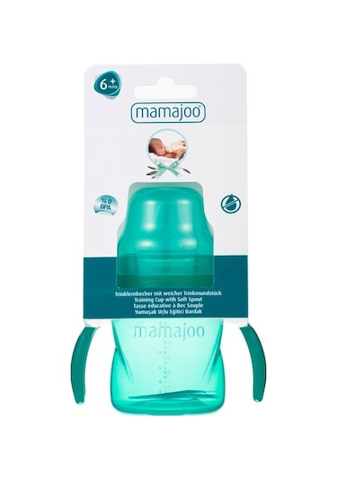 Mamajoo Kulplu Eğitici Bardak 160 ML Yeşil
