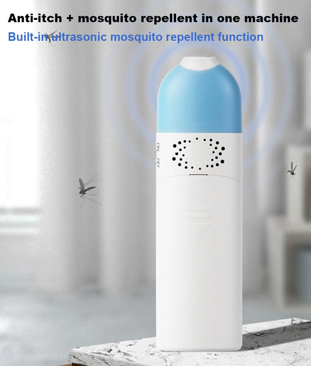 Moveevo Bhr01 Isıtma Pulse Akıllı Enkaz Itici, Ultrasonik Uçucu Engelleyici, Abs Malzeme, 3v Pilli Kaşıntı Kesici Kalem