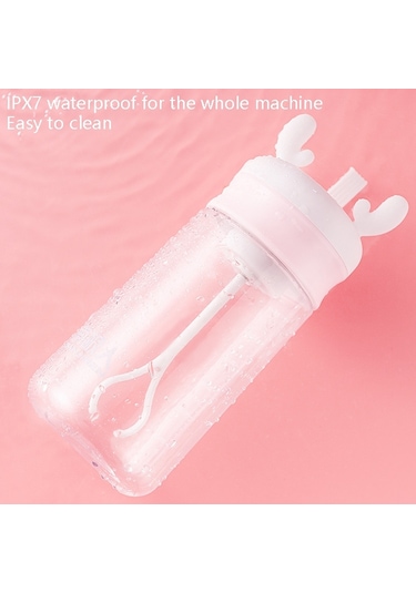 Cbtx V7 Otomatik Elektrikli Karıştırma Kabı Plastik Shake Kabı Beyaz