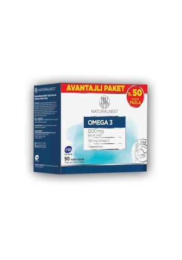Naturalnest Omega 3 Avantajlı Paket 90 Kapsül