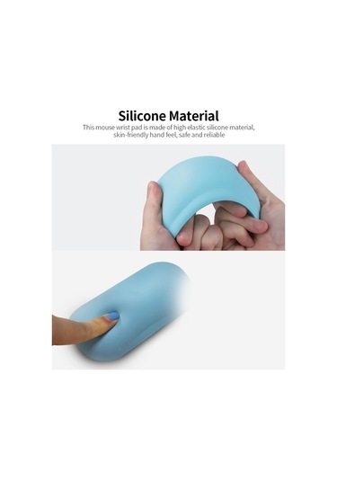 Yumuşak Silikon Mouse Bilek Pedi Fare Bilek Desteği,siyah