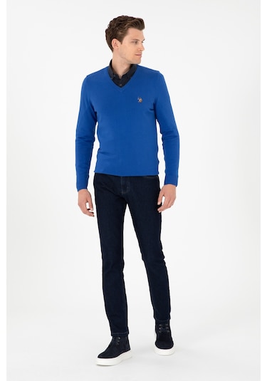 U.s. Polo Assn. Erkek Saks Kazak /triko 50288885-vr045 Saks