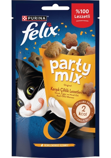 Felix Party Mix Karışık Kedi Ödül Maması 32li