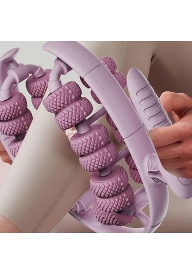 Besthome1 Pembe Suntek Kol Uyluk Vücut Geliştirme Masaj Rulosu Sporcu İçin Ergonomik Design Pembe