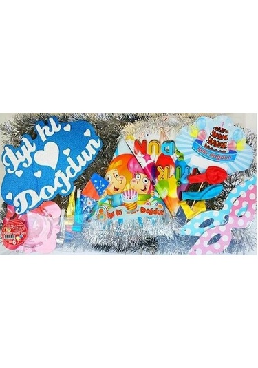 Akıllıelma - Uzay Doğum Günü Seti Büyük No:6 Tüm Yaşlar