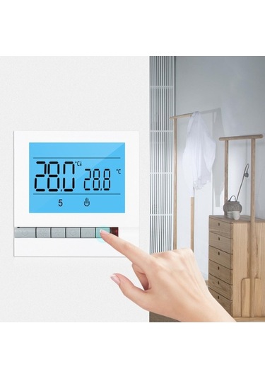 Pazly Lcd Ekranlı Su Isıtma İçin Programlanabilir Akıllı Termostat