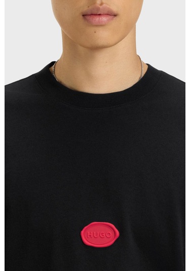 Hugo Erkek T Shirt 50546716 001 Siyah Siyah