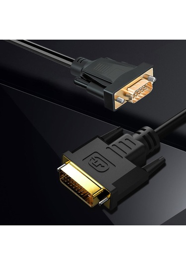 Suntek Dvı - Vga Kablosu 1080p 60hz Video Için Altın 1-metre