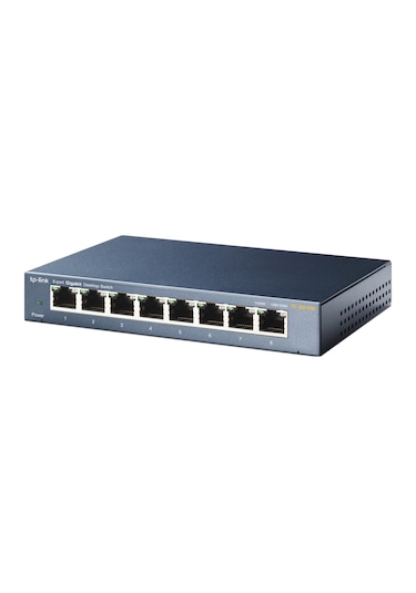 TP-Link TL-SG108 8 Port Gigabit Masaüstü Switch Çelik Kasa