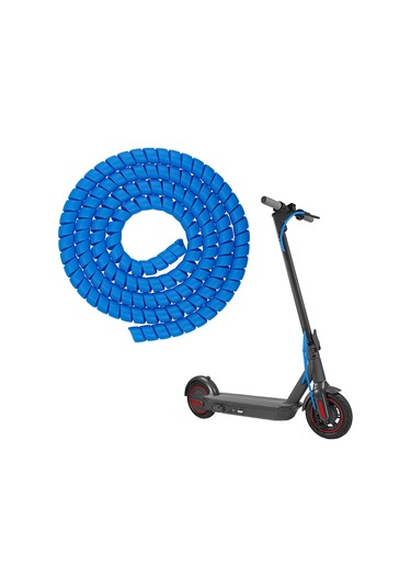 Yaleker M365 İzci İçin 1 Metre Uzunlukta Mavi Ppr Sarma Kablolu Korumalı Halka Tüpü