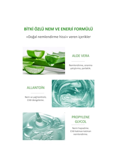 Bioaqua Aloe vera Yatıştırıcı Nemlendirici "Instant Cure"