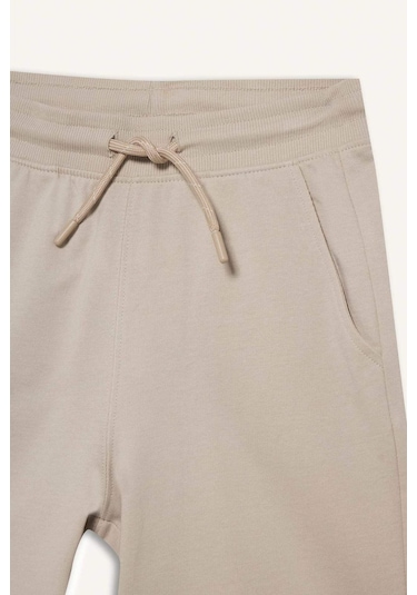 Defacto Regular Fıt Sweatshirt Kumaşı Şort Erkek Çocuk B5867A825SM Gri