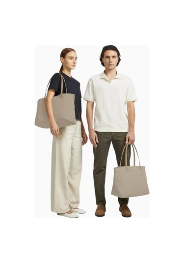 Lojel Semo Tote Bag Deri Askılı Omuz Çantası Bej