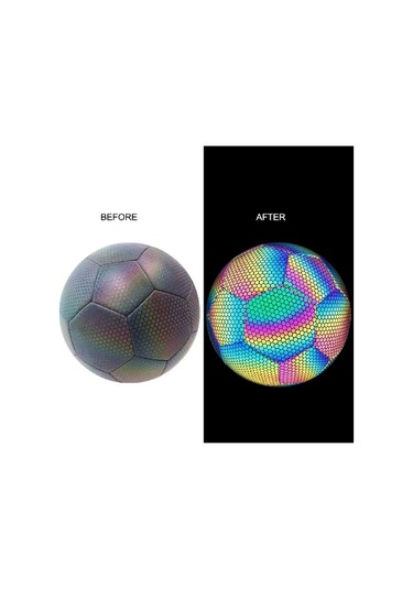 Kapris Fosfor Desenli Dikişli Futbol Topu X733 Çok Renkli