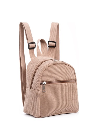 Mini Temiz Çok Renkli Çocuk Sırt Çantası Moda Kadife Küçük Sırt Çantası Omuz Çantası Haki